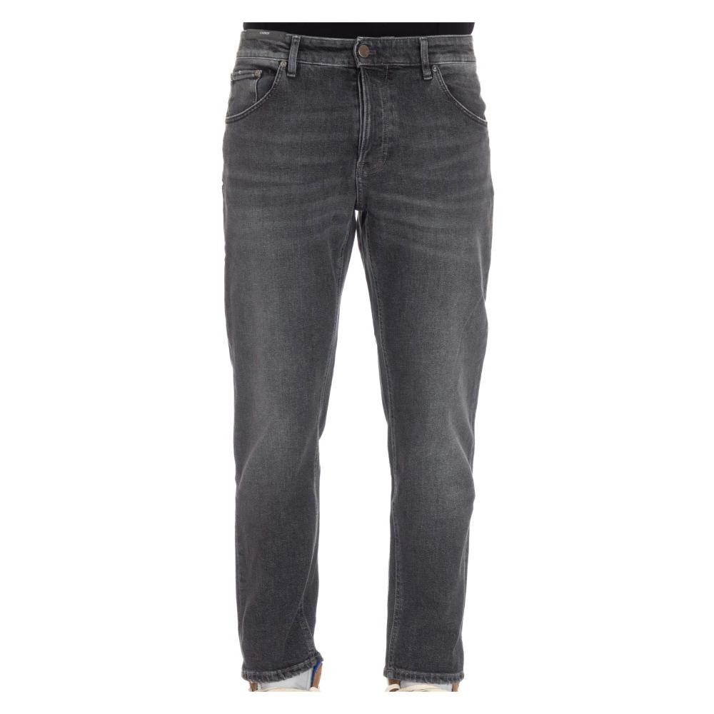 PT Torino Grijze Denim Carrot Fit Jeans Gray Heren