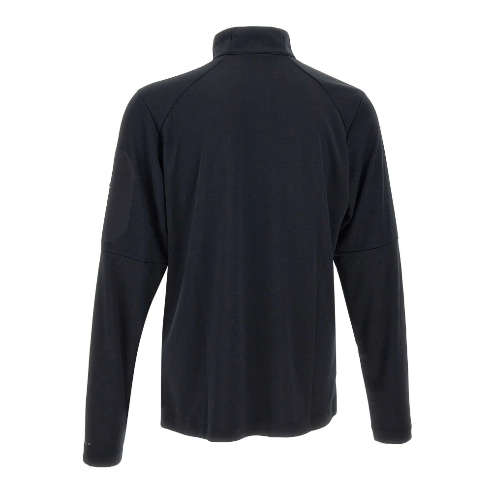 Columbia Zwarte Technische Stof Sweatshirt met Rits Black Heren