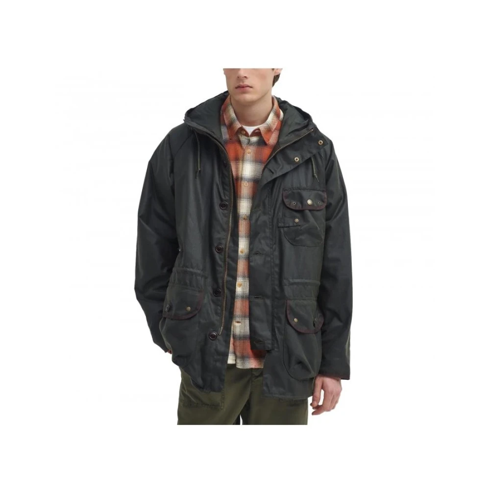 Barbour Field Parka Mwx2349 Olive Green Heren