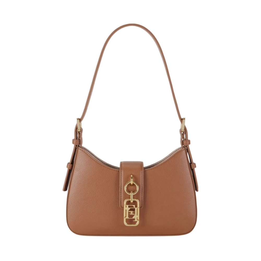 Elisabetta Franchi Brown Shoulder Bag - Female - Shoulder Bags - One Size - Bags