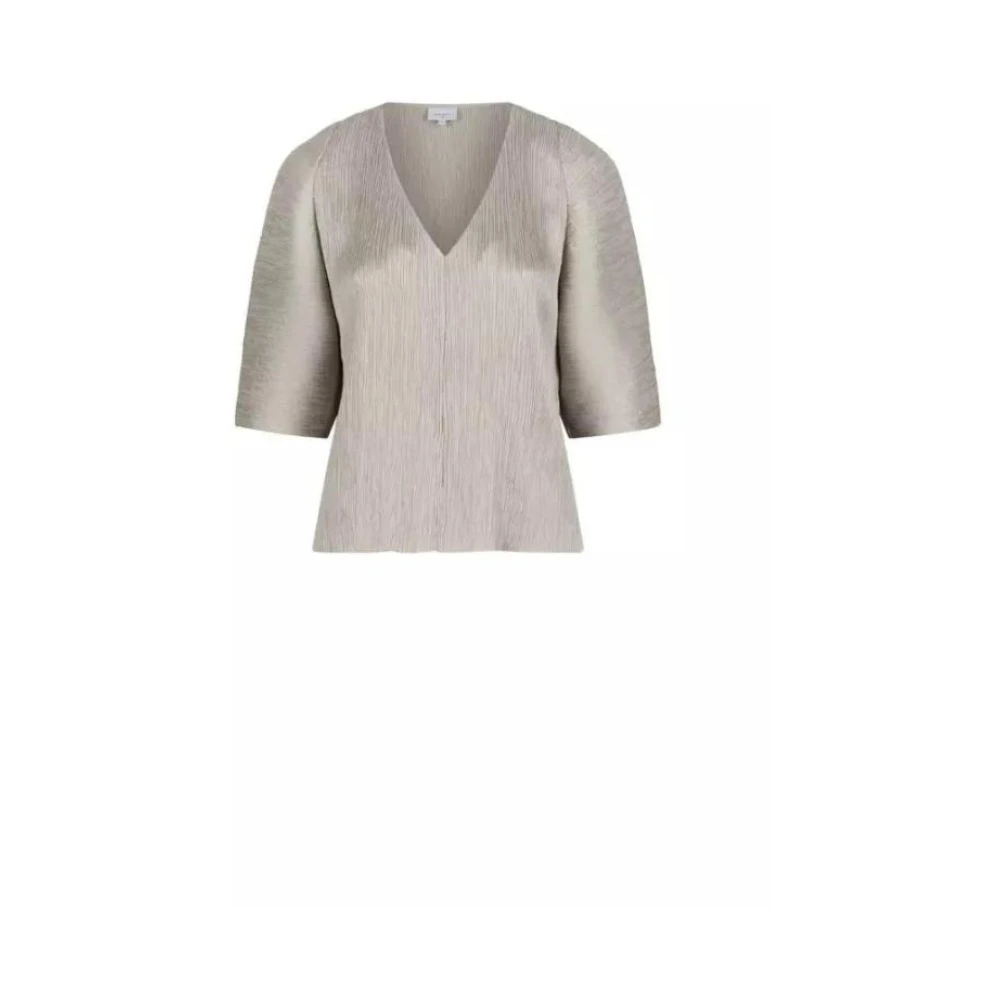 Dante 6 Elegante Geplooide Top voor veelzijdige looks Gray Dames