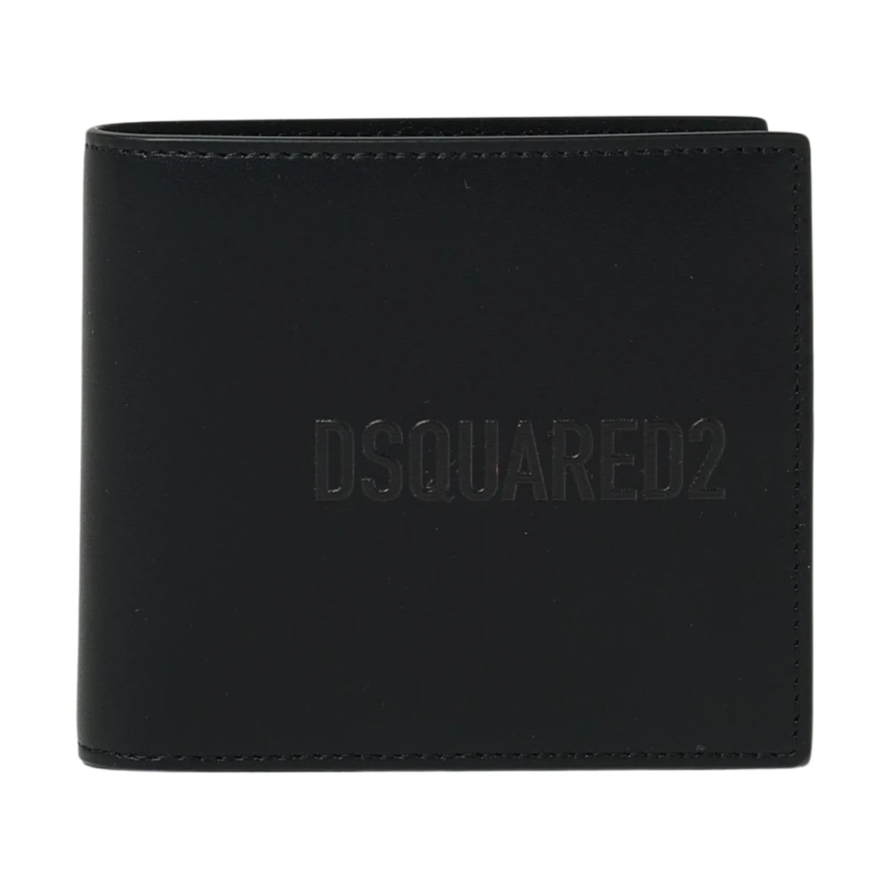 Dsquared2 Uomo Nero Porta Carte Portafoglio Da