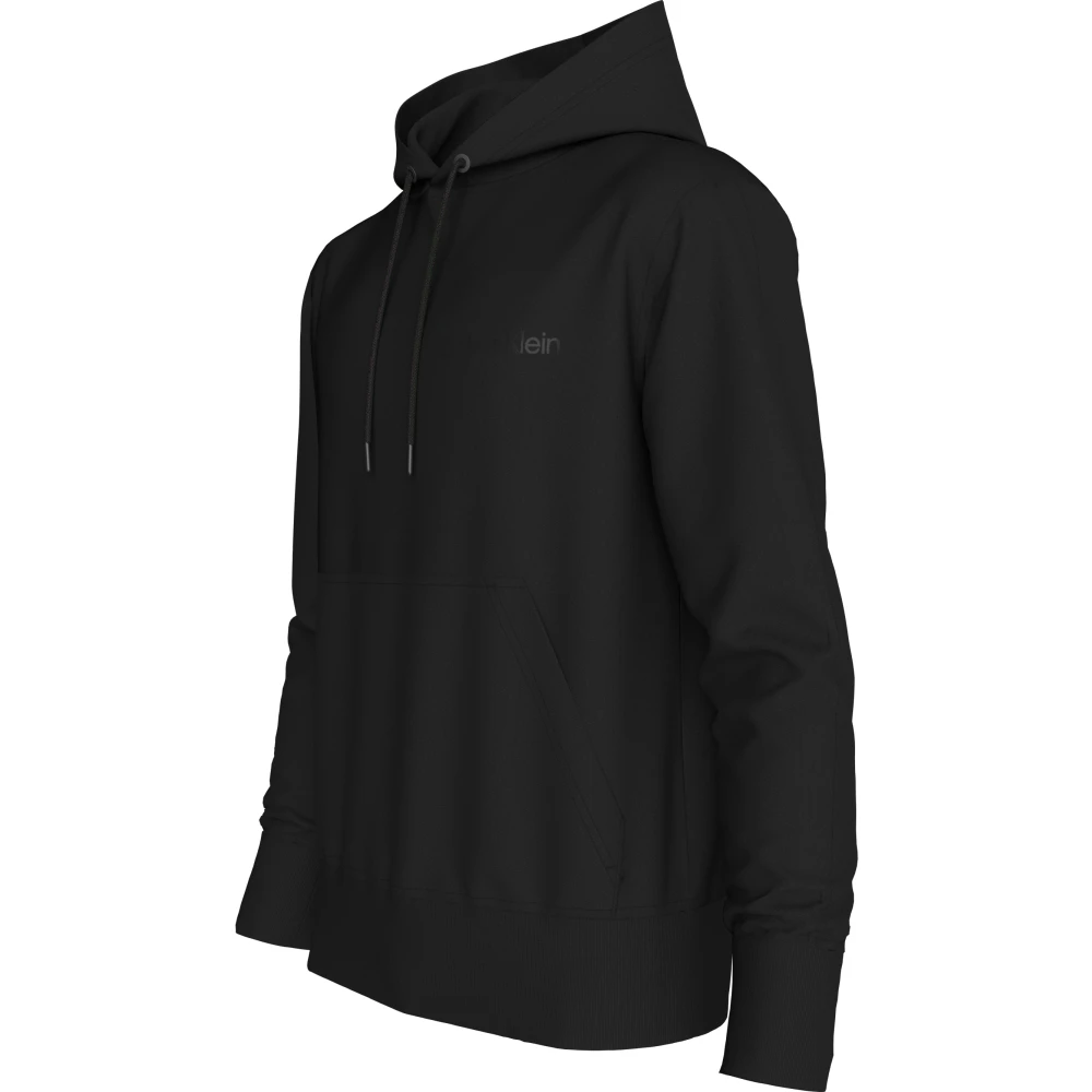 Calvin Klein Zwarte Hoodie Sweater Stijlvol Mannen Black Heren