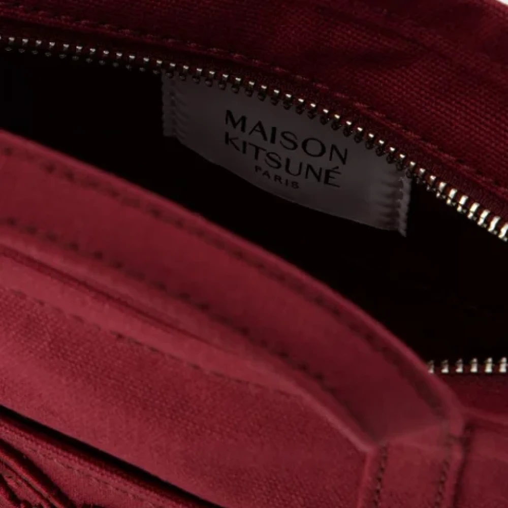 Maison Kitsuné Cotton handbags Red Dames