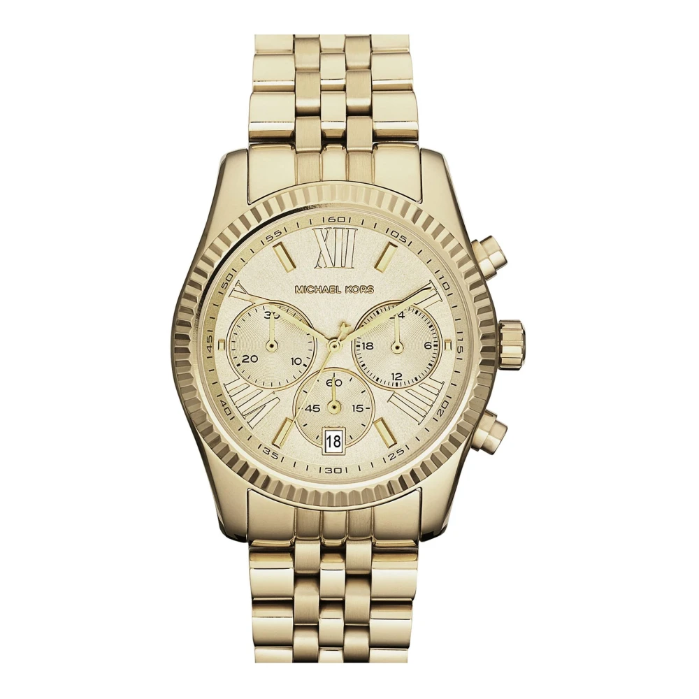 Michael Kors Guld Stål Kvinnors Kvarts Analog Klocka Yellow, Dam