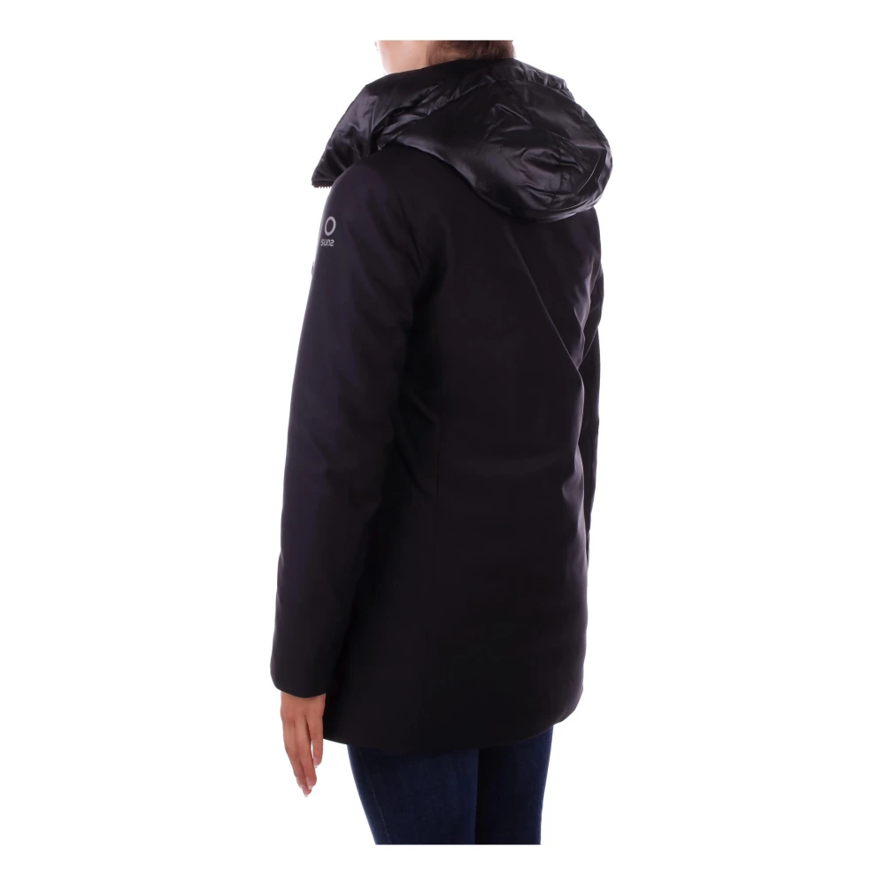 Suns Zwarte Hoodie met Rits Black Dames
