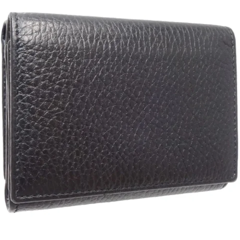 Gucci Vintage Pre-owned Leather wallets Black Dames