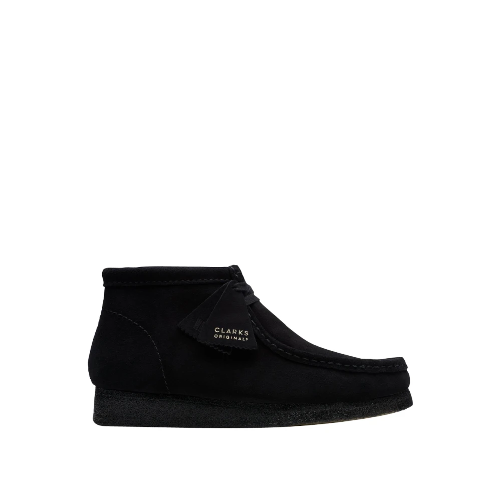 Clarks Men's Black Lace-Up Boots, 9 Uk, Wallabee Boots