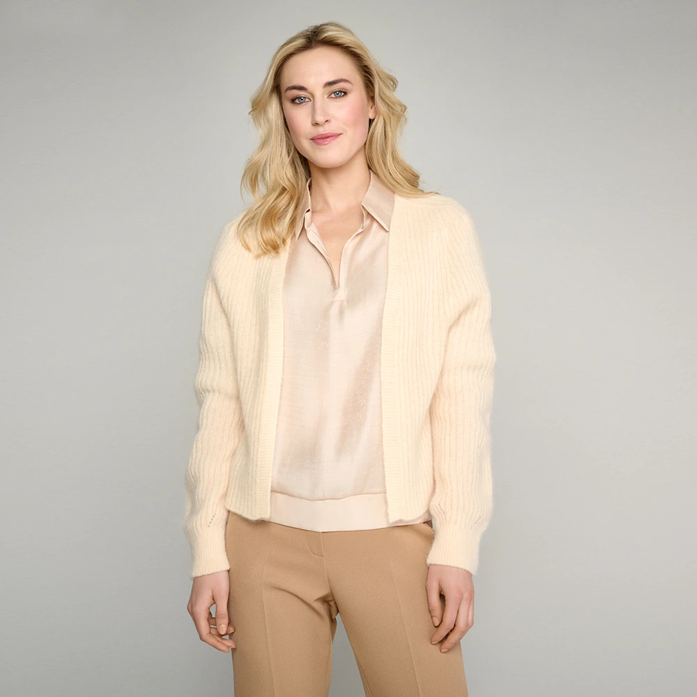 Marie Méro Gouden Wafel Effect Blouse Tuniek Yellow Dames