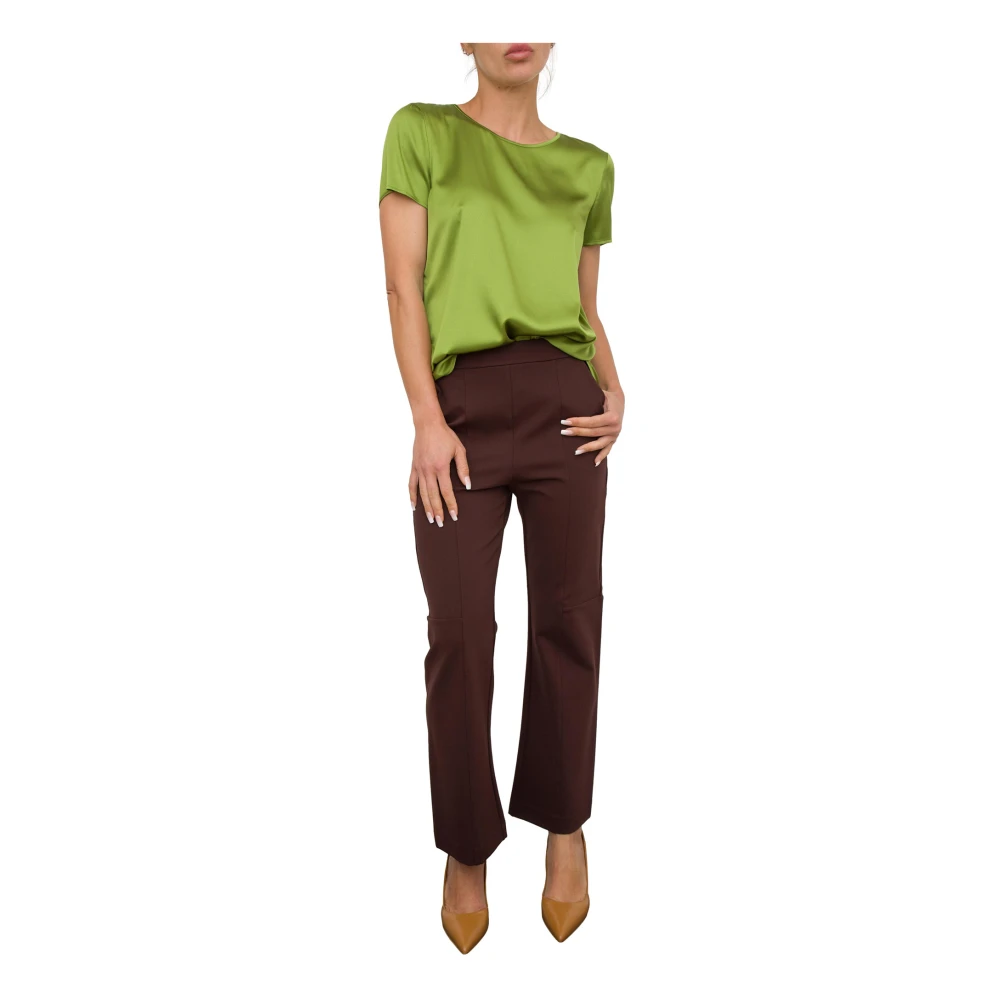 Max Mara Casual Katoenen T-Shirt Green Dames