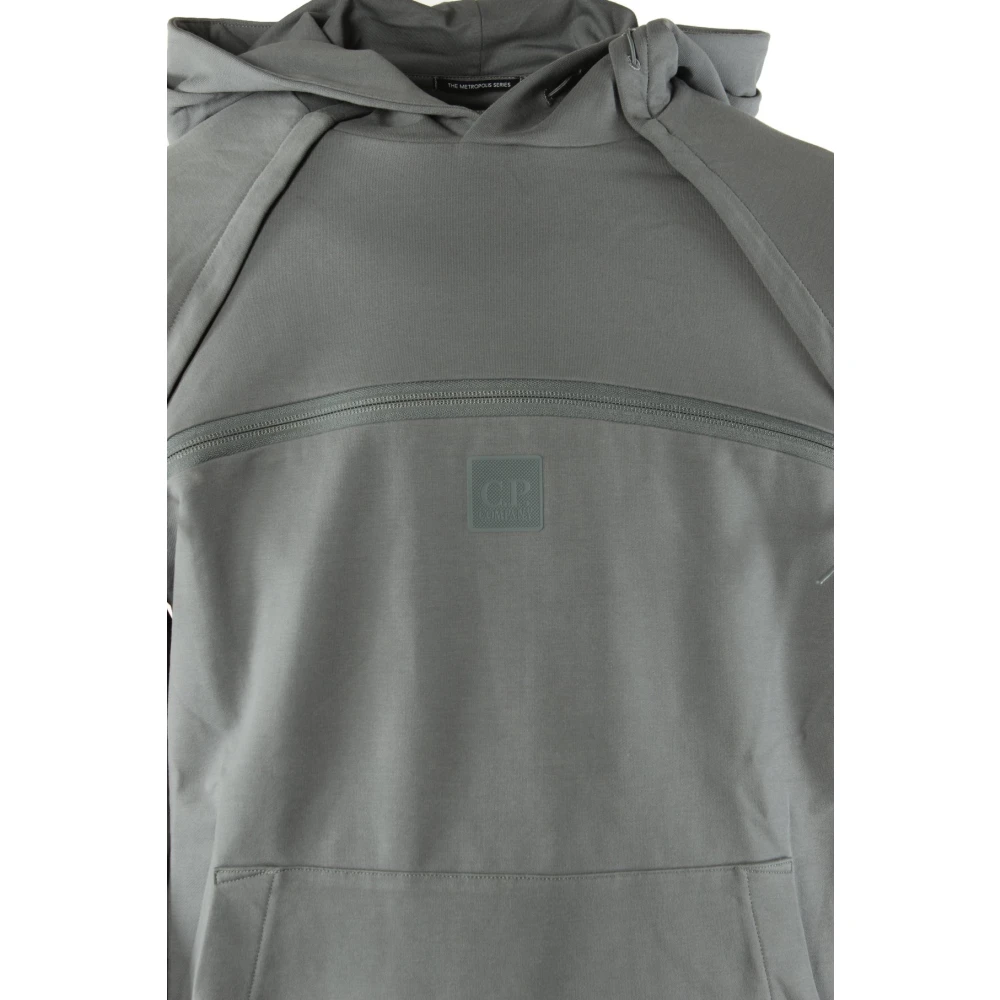 C.P. Company Grijze Katoen Elastaan Sweater voor Heren Gray Heren