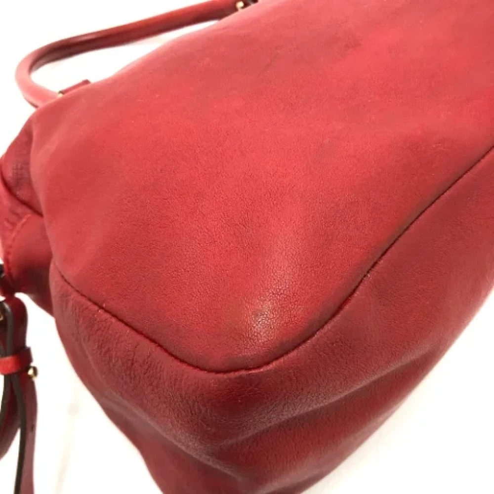 Salvatore Ferragamo Pre-owned Leather handbags Red Dames
