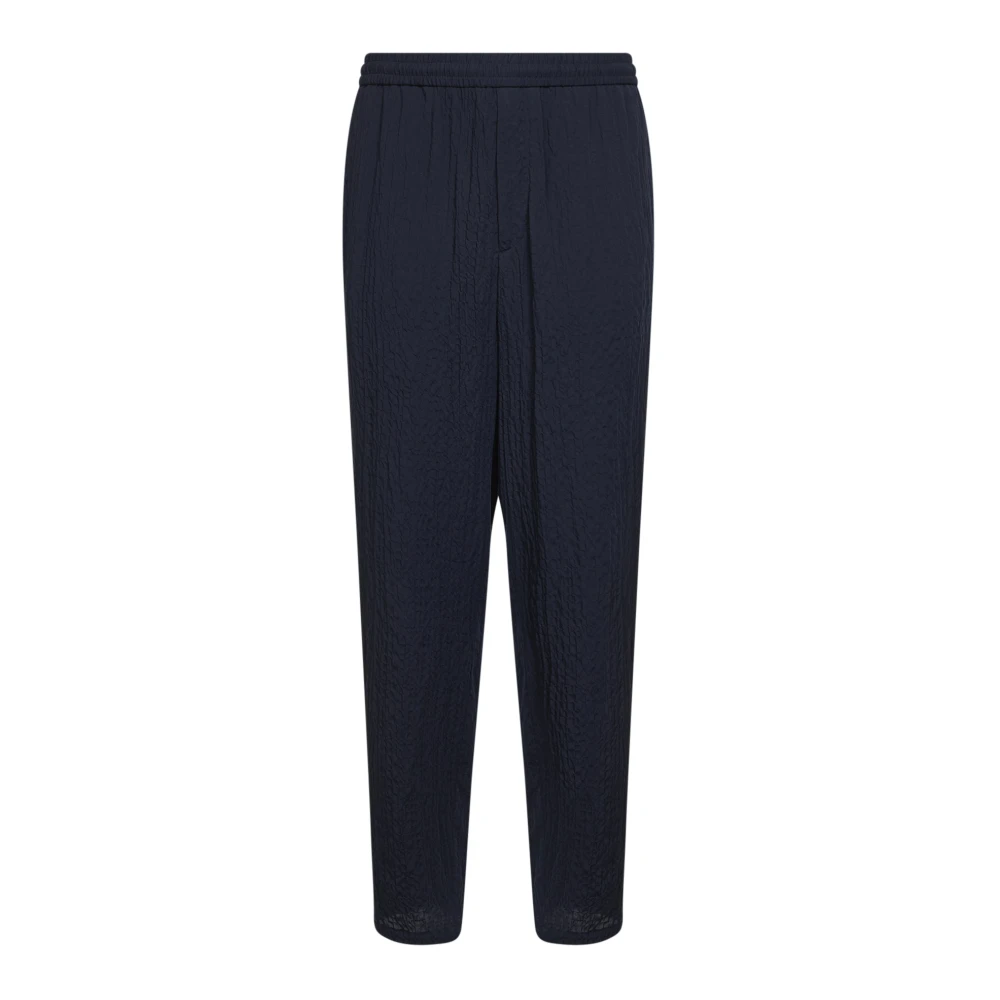 Giorgio Armani Blue Rtw... - Male - Slim-Fit Trousers - L - Trousers