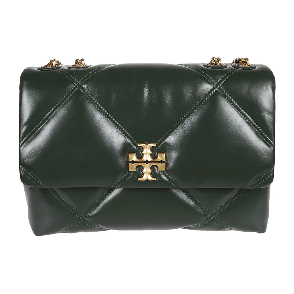 TORY BURCH Diamant Quilt Convertible Schoudertas Green Dames