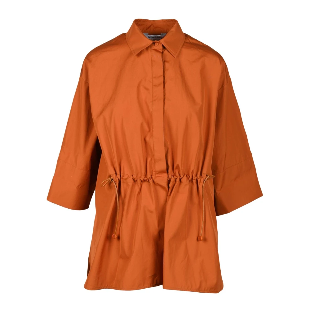 Max Mara Katoenen Blouse Brown Dames