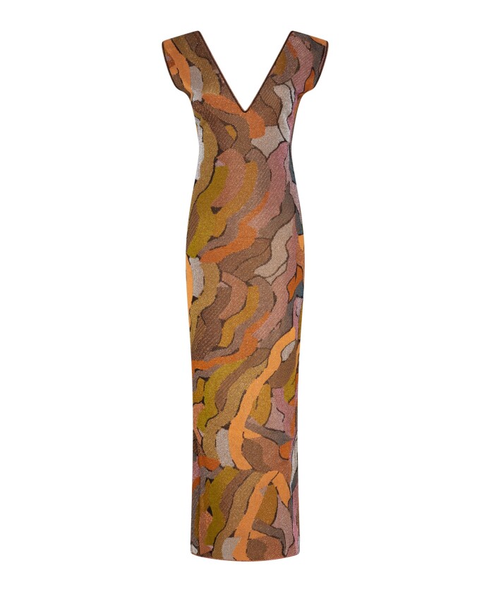 robe-fantaisie-coloree-avec-col-en-v