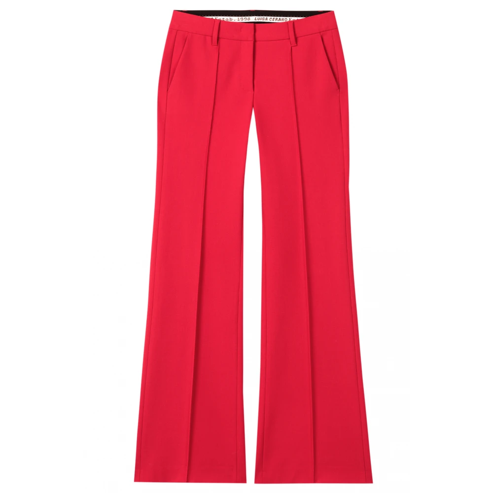 LUISA CERANO Comfortabele en stijlvolle bootcut-broek Red Dames