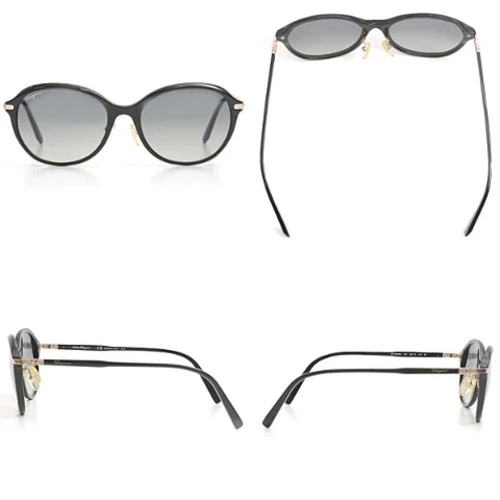 Salvatore Ferragamo Pre-owned Plastic sunglasses Black Dames
