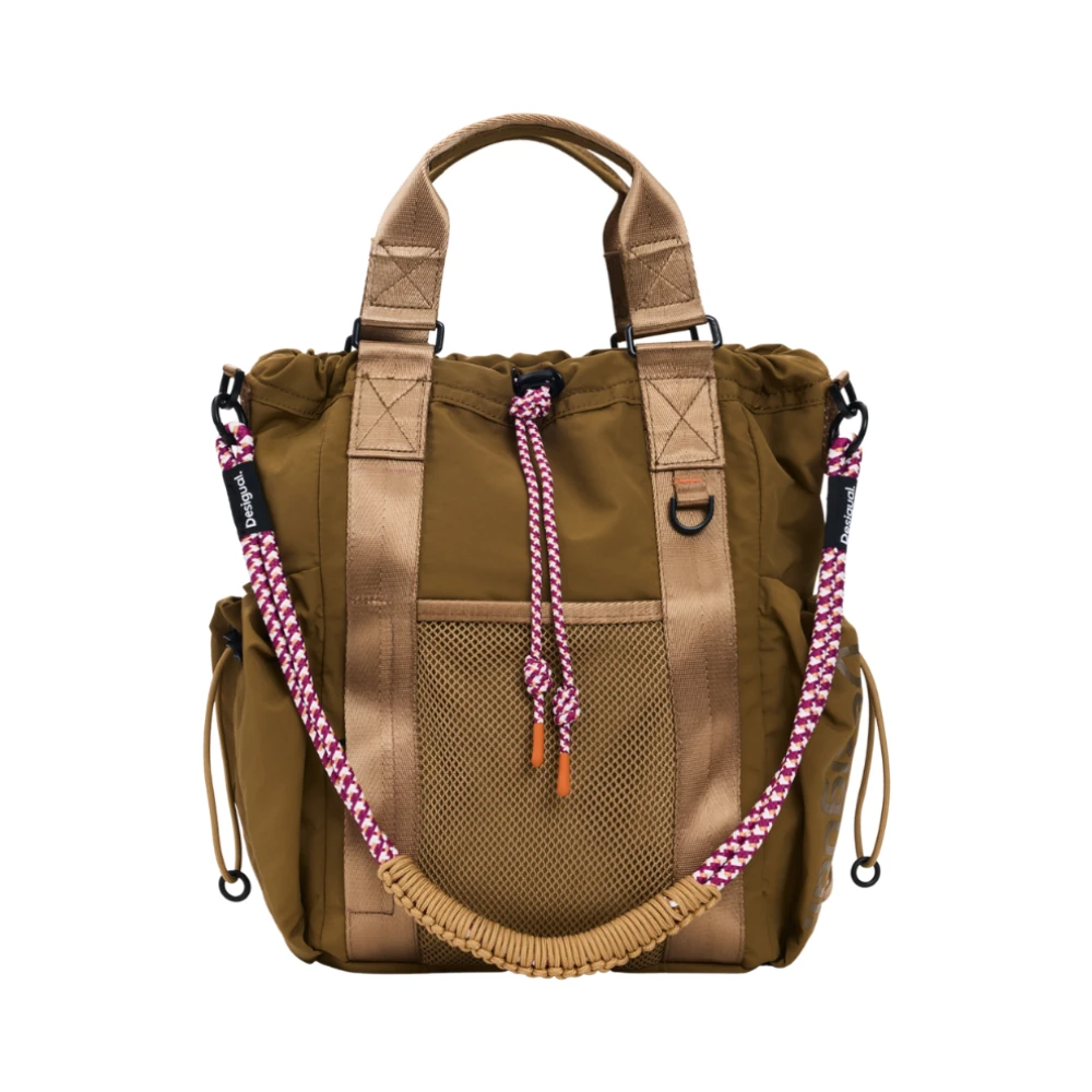 Desigual - Mochila Mediana Efecto Vintage - Bags - Mujer - Marrón - One Size
