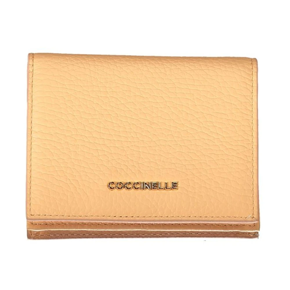 Coccinelle Oranje Leren Portemonnee met Meerdere Compartimenten Orange Dames
