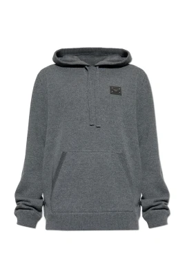 Ullhoodie-tröja