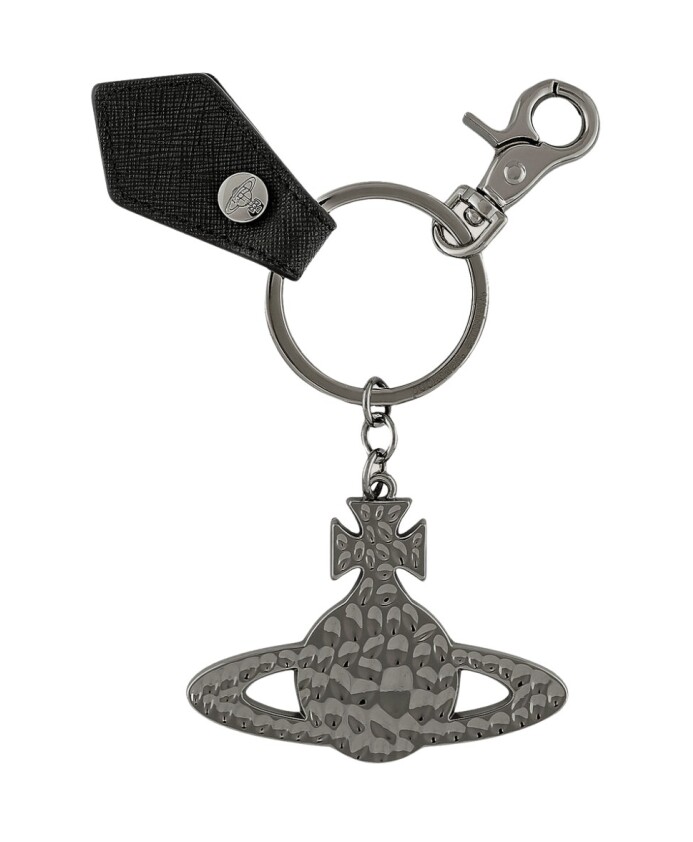 porte-cles-en-argent-hammered-orb