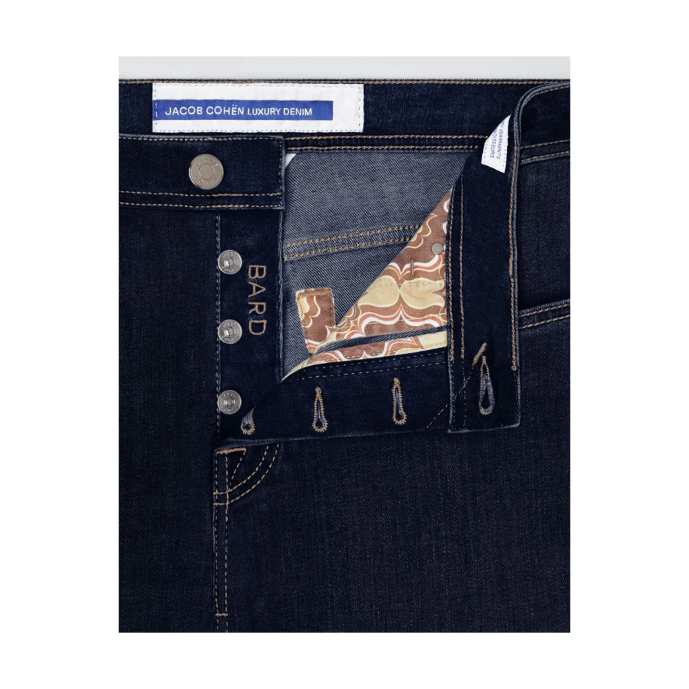 Jacob Cohën Slim Fit Donkerblauwe Denim Jeans Blue Heren