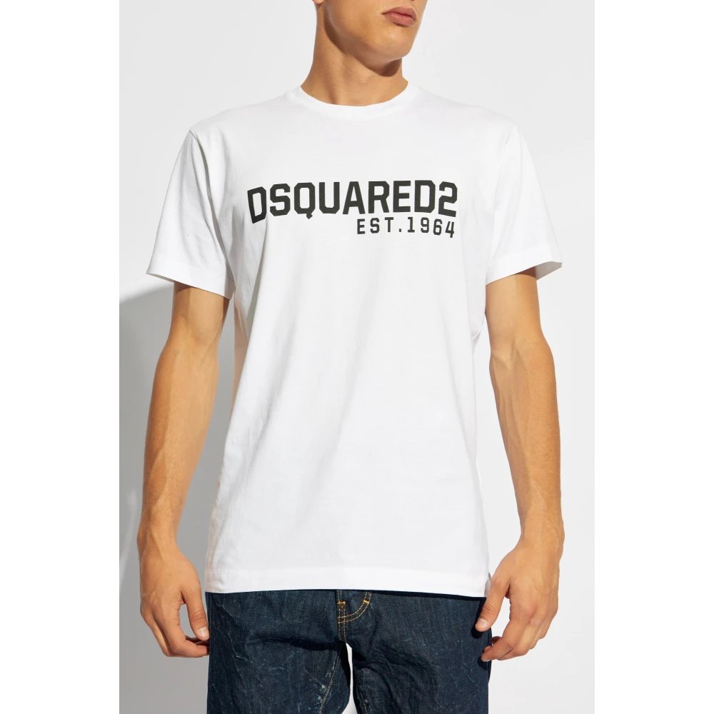 Dsquared2 T-shirt met print White Heren