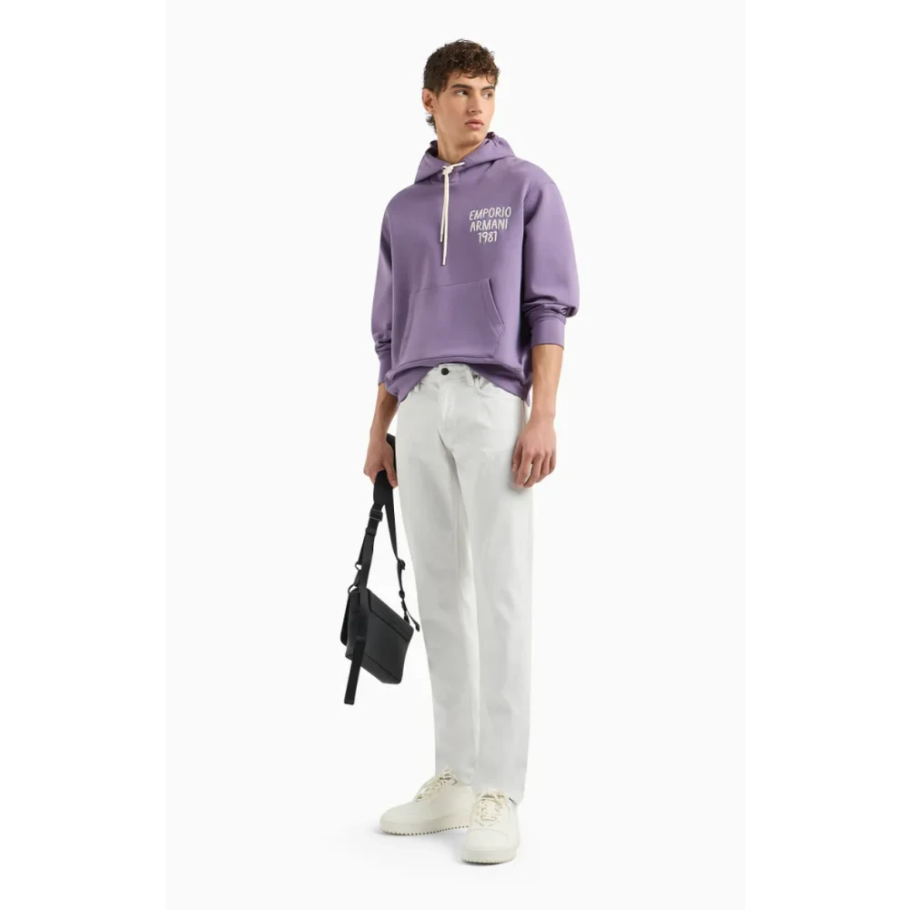 Emporio Armani Slim Fit Comfort Denim Jeans Beige White Heren