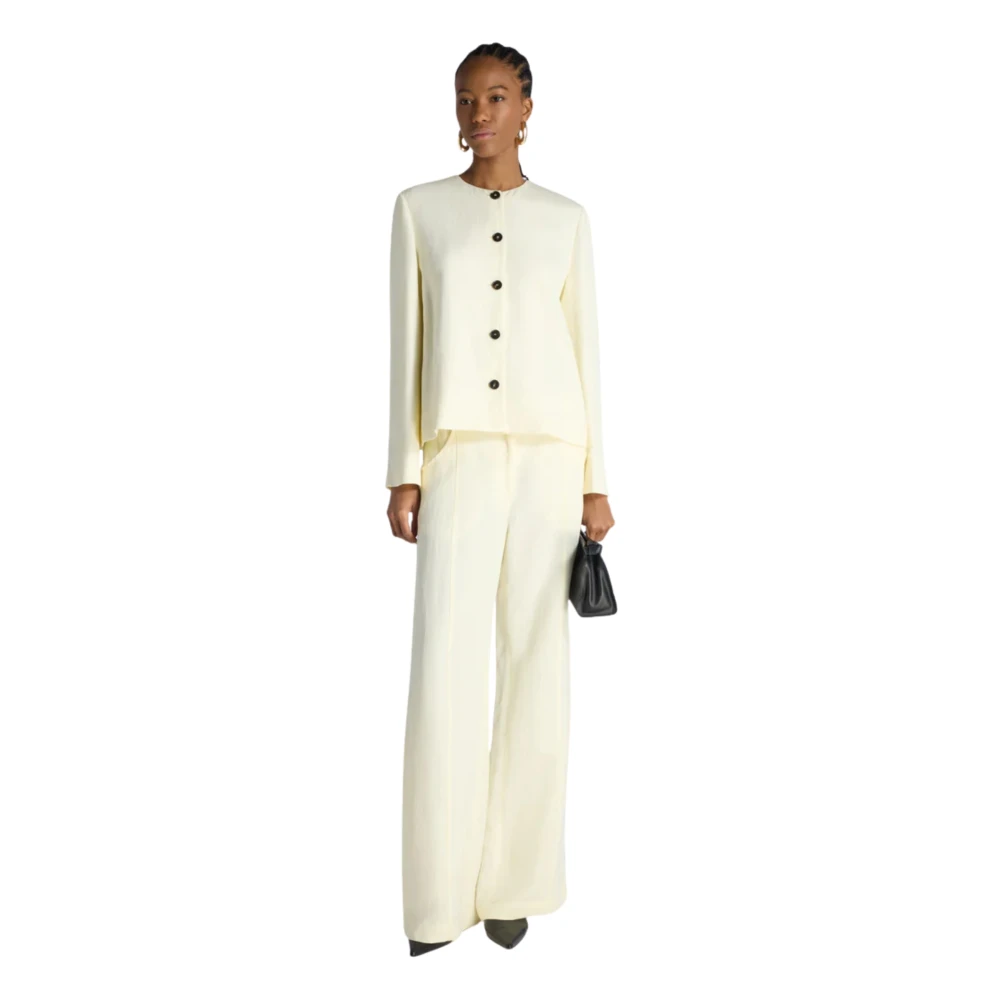 Liviana Conti Women's Beige Palazzo Trousers
