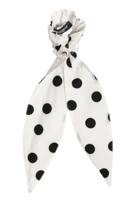 Polka-dot Scarf Tie Scrunchie