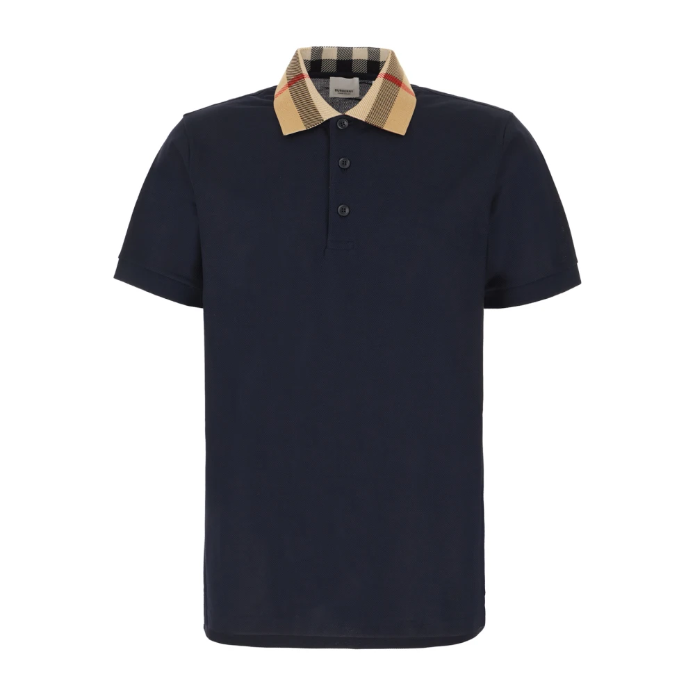 Burberry Klassieke Polo Shirt voor Mannen Blue Heren