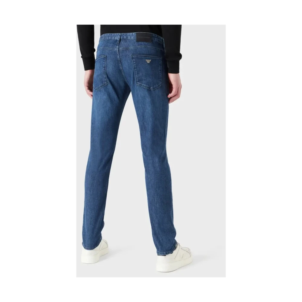 Emporio Armani Straight Jeans Blue Heren