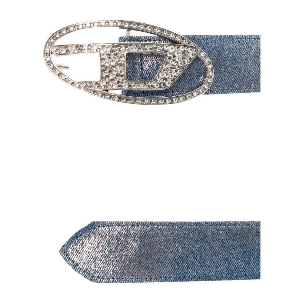 Diesel Riem met logo Blue Dames