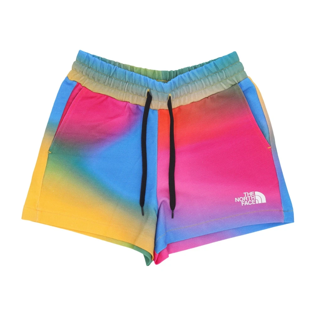 The North Face Logo Shorts Multi Katoenen Trainingspak Multicolor Dames