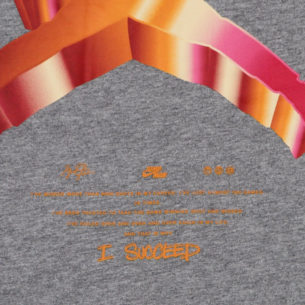 Jordan Jumpman 3D Crew T-shirt Carbon Heather Gray Heren