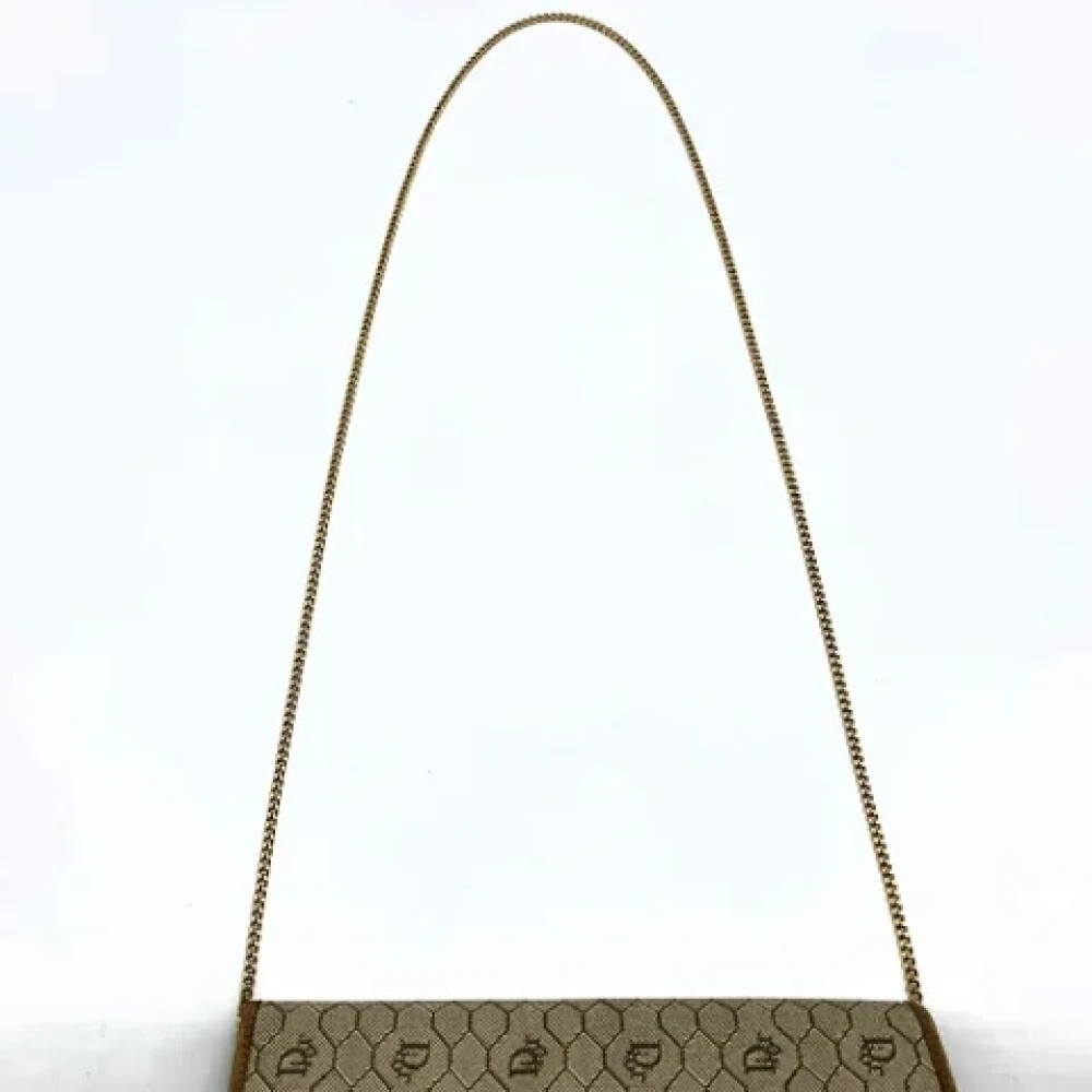 Dior Vintage Pre-owned Canvas dior-bags Beige Dames
