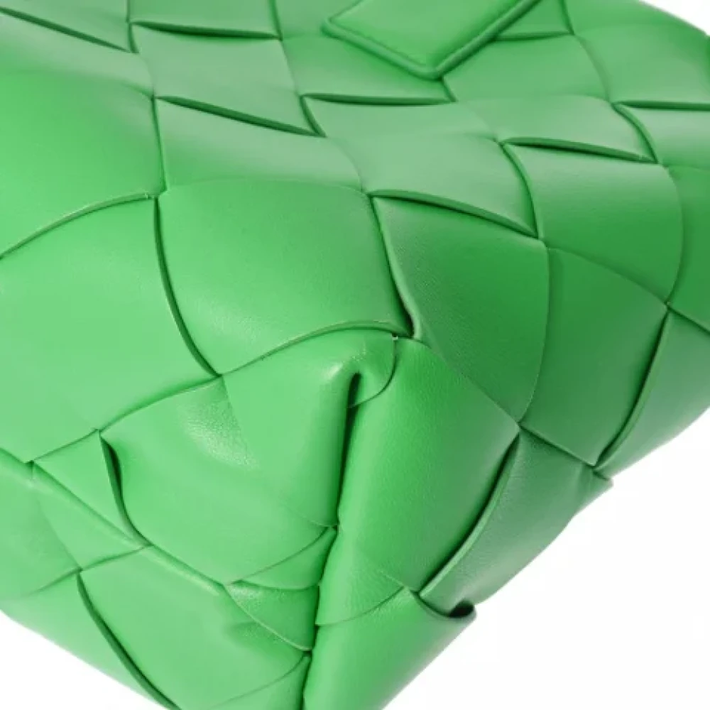 Bottega Veneta Vintage Pre-owned Leather totes Green Dames