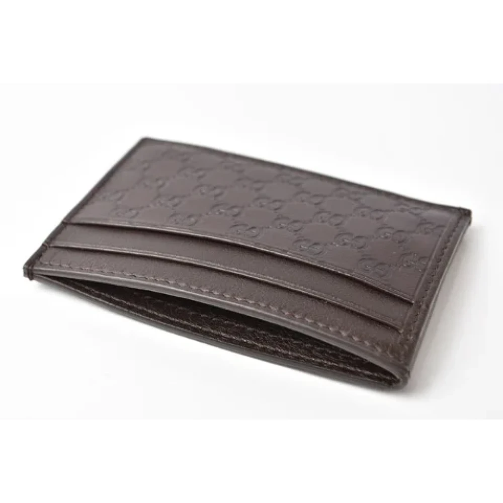 Gucci Vintage Pre-owned Leather wallets Brown Dames