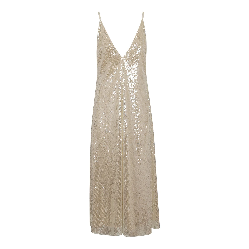 Philosophy di Lorenzo Serafini Witte Jurk Nude & Neutrals Beige Dames