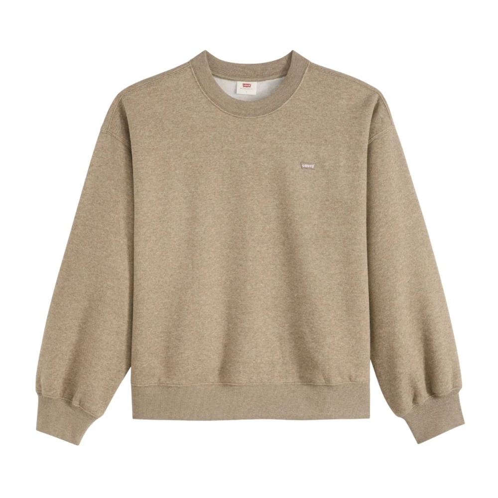 Felpe Levis Everyday Crewneck Donna Beige Medio - Immagine 2
