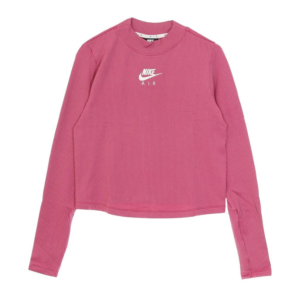 Nike Purple Long Sleeve Training Tops, Female, L, Long Sleeve Sports Air Mock Rib