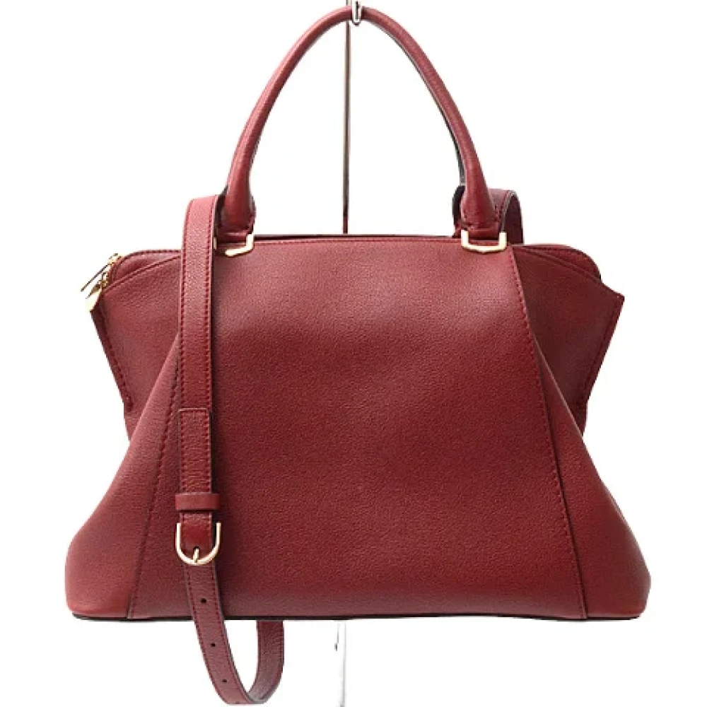 Cartier Vintage Pre-owned Leather handbags Brown Dames
