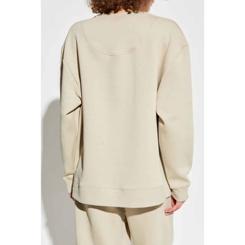 adidas by stella mccartney Sweatvest met bedrukt logo Beige Dames