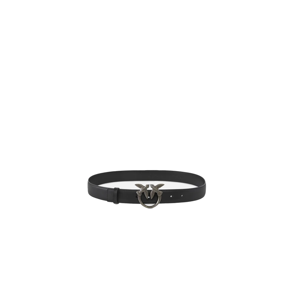 Pinko Women's Black Love Berry Leather Belt Set - Belts - Xs - Accessories