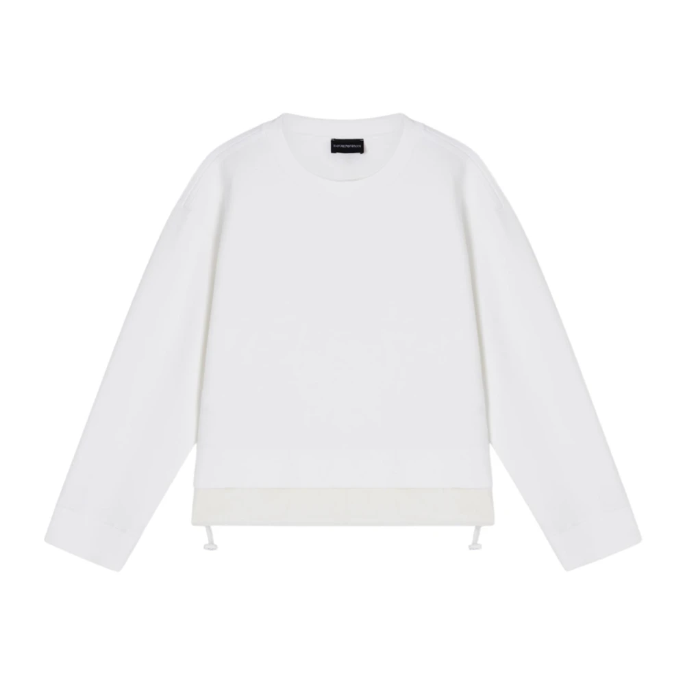 Emporio Armani Donna Bianco Felpe, S, New,