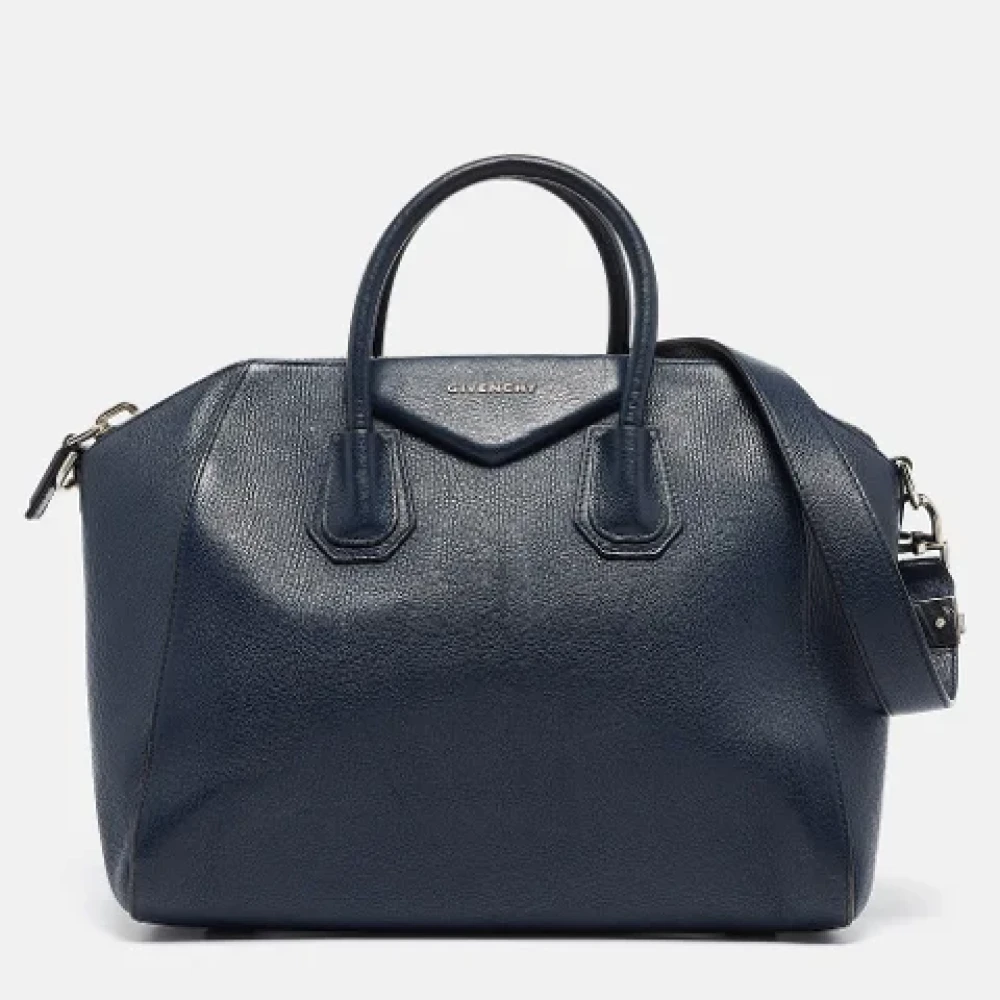 Givenchy Pre-owned Leather handbags Blue Dames