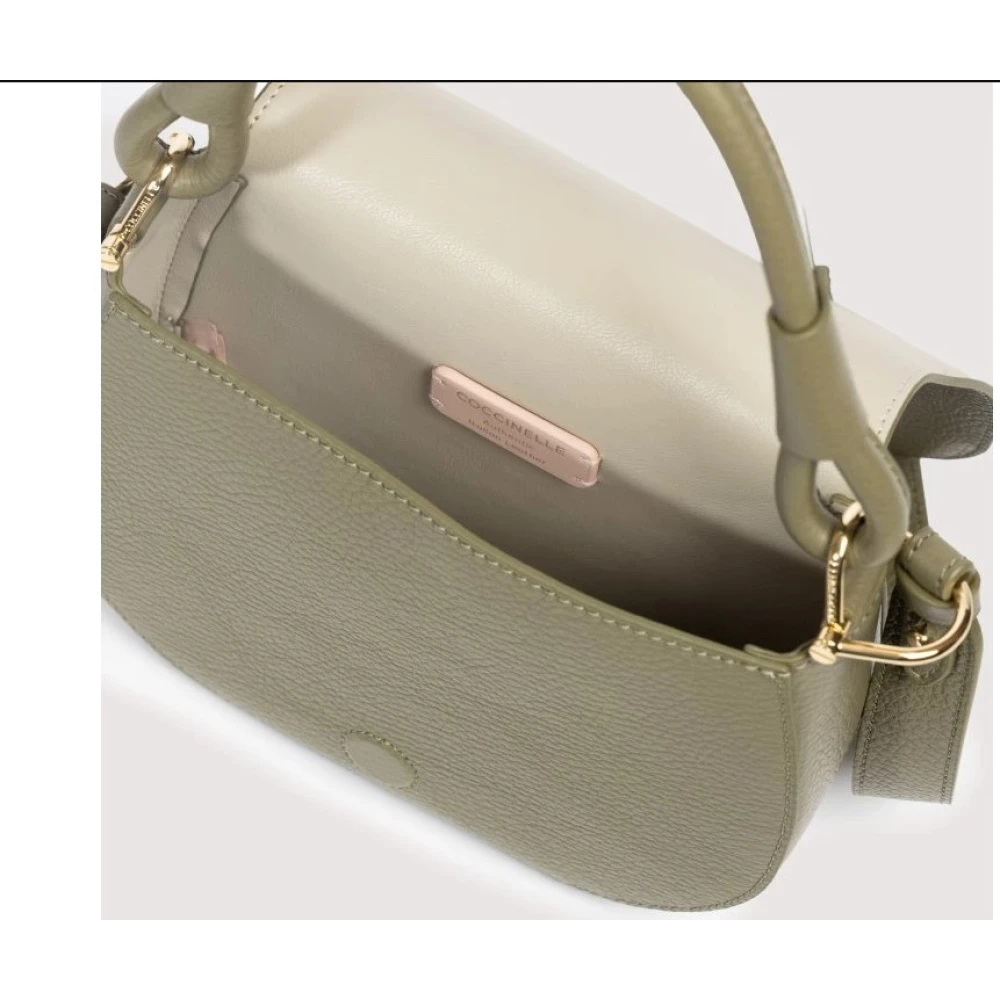 Coccinelle Groene leren handtas Model E5 Q9F Green Dames