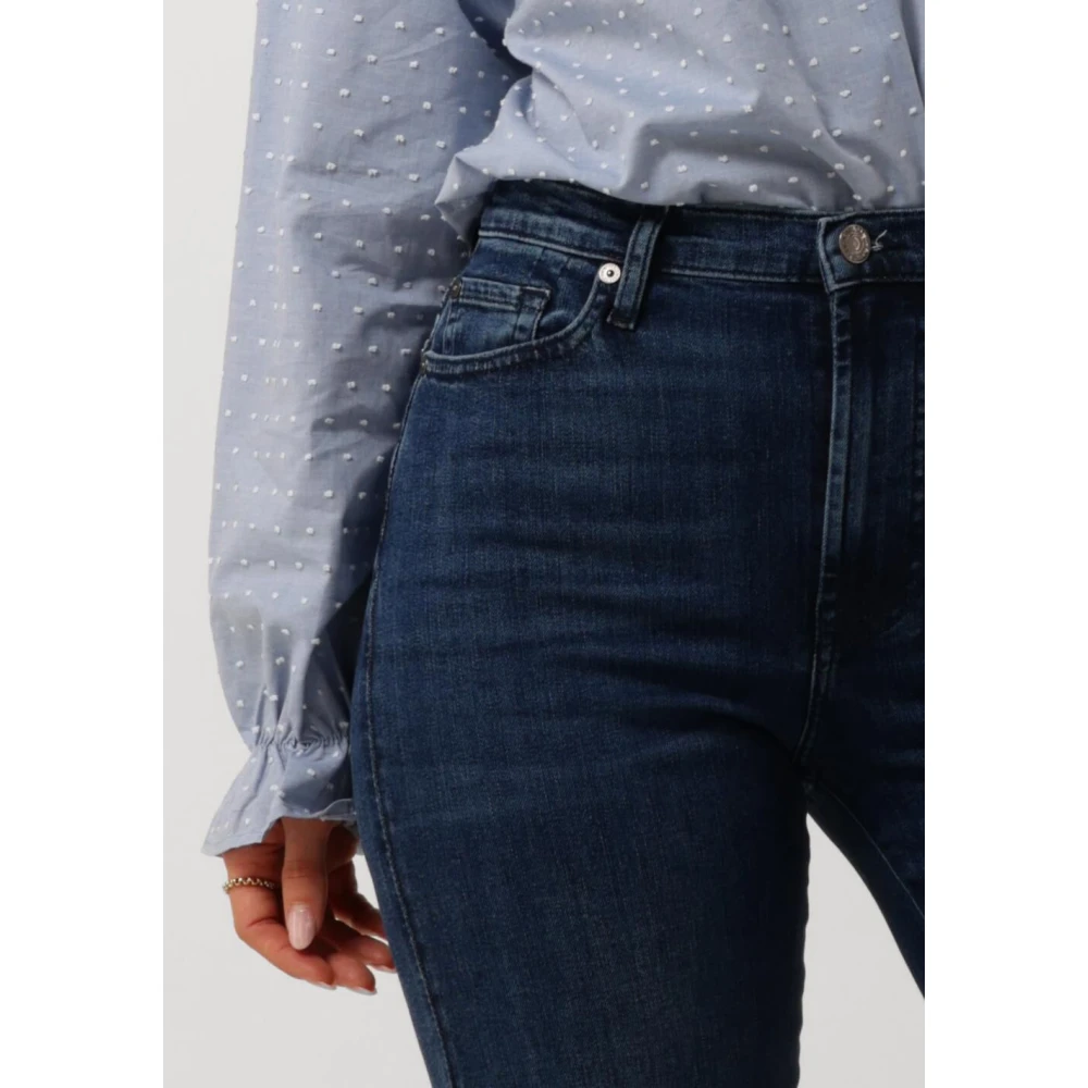 7 For All Mankind Jeans Flare Pre-owned Blue Dames