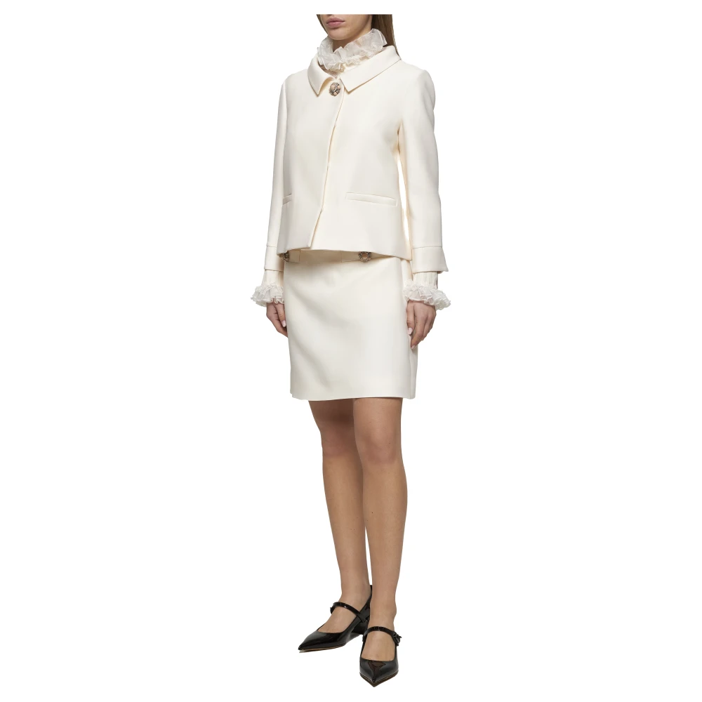 Valentino Ivoor Jacks voor Vrouwen Beige Dames